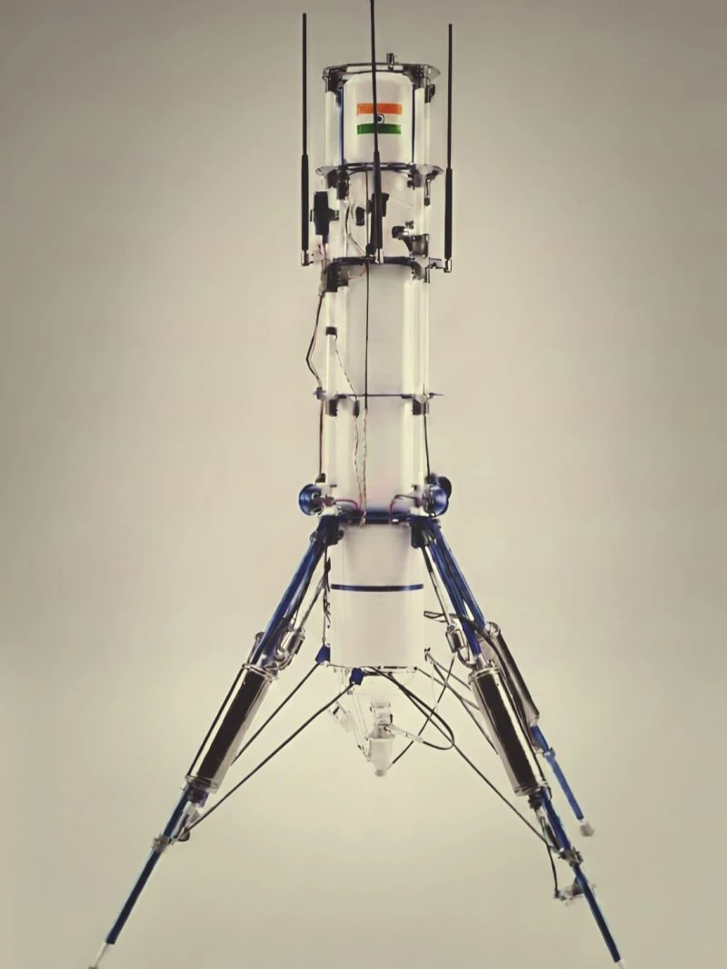 RUDRA-R1 VTVL rocket prototype developed by Talisha Aerospace